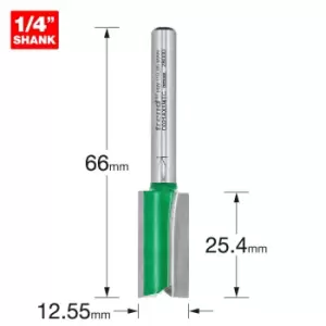 Image of Trend CRAFTPRO Two Flute Straight Router Cutter 12.55mm 25.4mm 1/4"