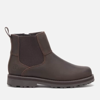Image of Timberland Kids Courma Kid Chelsea Boots - Dark Brown Full Grain - UK 1.5 Kids