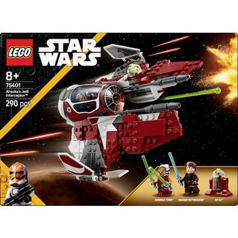 Image of LEGO LEGO Star Wars Ahsoka's Jedi Interceptor Building Toy 75401