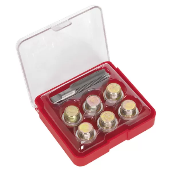 image of Genuine SEALEY VS617 Oil Drain Plug Thread Repair Set - M17