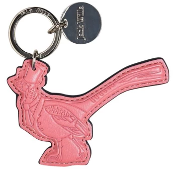 image of Jack Wills Abington Mr Wills PU Keyring - Pink