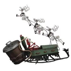 Image of Nightmare Before Christmas Jack In Sleigh Deluxe PVC