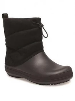 Image of Crocs Crocband Puff Snow Boot - Black, Size 7, Women