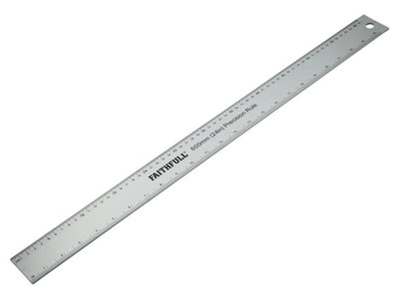 Image of Faithfull Aluminium Rule 600mm (24In) Fairule600