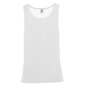 Image of SOLS Unisex Jamaica Sleeveless Tank / Vest Top (XS) (White)