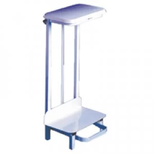 Slingsby Pedal Operated Sack Holder Freestanding 17 Litre White 330306