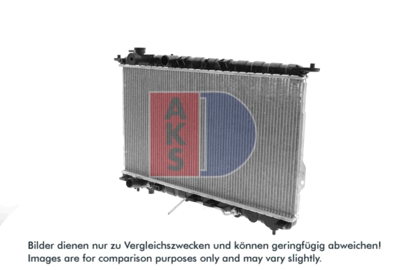 Image of AKS DASIS 560024N Engine radiator Aluminium, Brazed cooling fins Radiator,engine cooling (470)