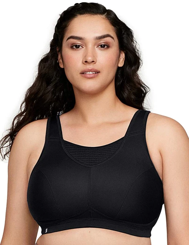 Image of Glamorise Glamorise 1067 Sport Bra Black - Glamorise - Size: 48G Black Female 48G AD26148