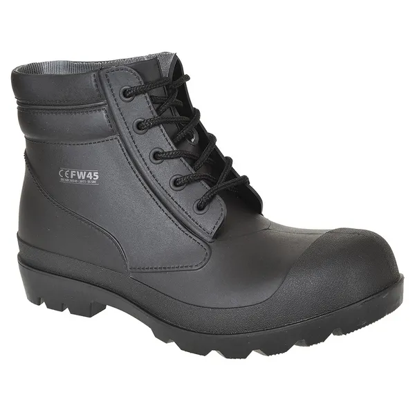 Image of Portwest FW45 Waterproof Steel Toe Cap S5 Safety Boots FW45BKR47 Colour: Black