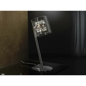 image of Schuller Flash - Crystal Table Lamp Chrome, G9