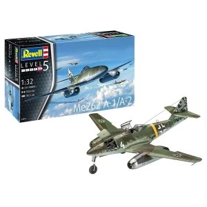 Image of Messerschmitt Me262 A-1/A-2 Jetfighter 1:32 Scale Level 5 Revell Model Kit