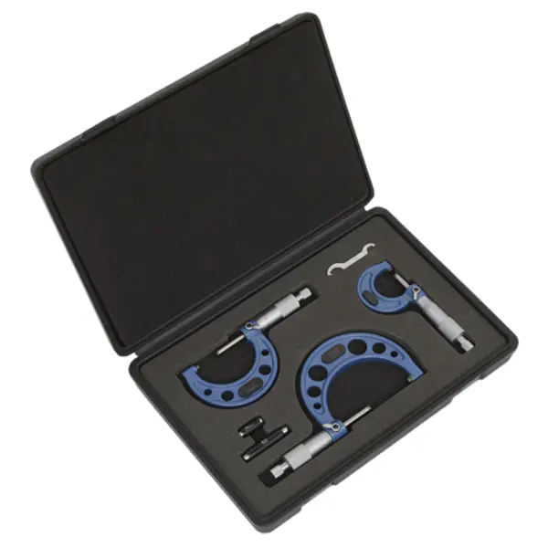 image of Sealey Micrometer Set 3pc Metric