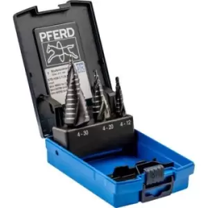 image of PFERD 25201047 HSS Step drill bit set 3 Piece 4 - 12 mm, 4 - 20 mm, 4 - 30 mm