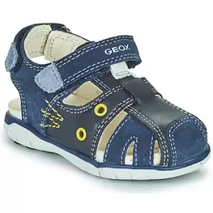 image of Geox SANDAL DELHI BOY boys's Childrens Sandals in Blue toddler,4.5 toddler,5.5 toddler,6 toddler