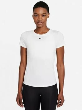 Image of Nike The One Dri-FIT Slim Fit T-Shirt - White, Size L, Women