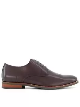Image of Dune Suffolks Leather Smart Gibson Shoes Male Brown UK Size 11