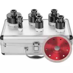 Image of Vevor 6pcs Diamond Hole Saw Drill Bit Set Ceramic Tile Cutting 4/5"-2-3/5"
