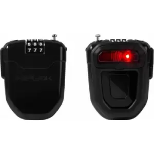 Hiplok Flx Wearable Retractable Combination Lock With Integrated Rear Light: Black - Hlflx1Ab - main image