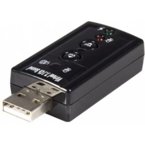 image of Virtual 7.1 USB Stereo Audio Adaptor External Sound Card ICUSBAUDIO7