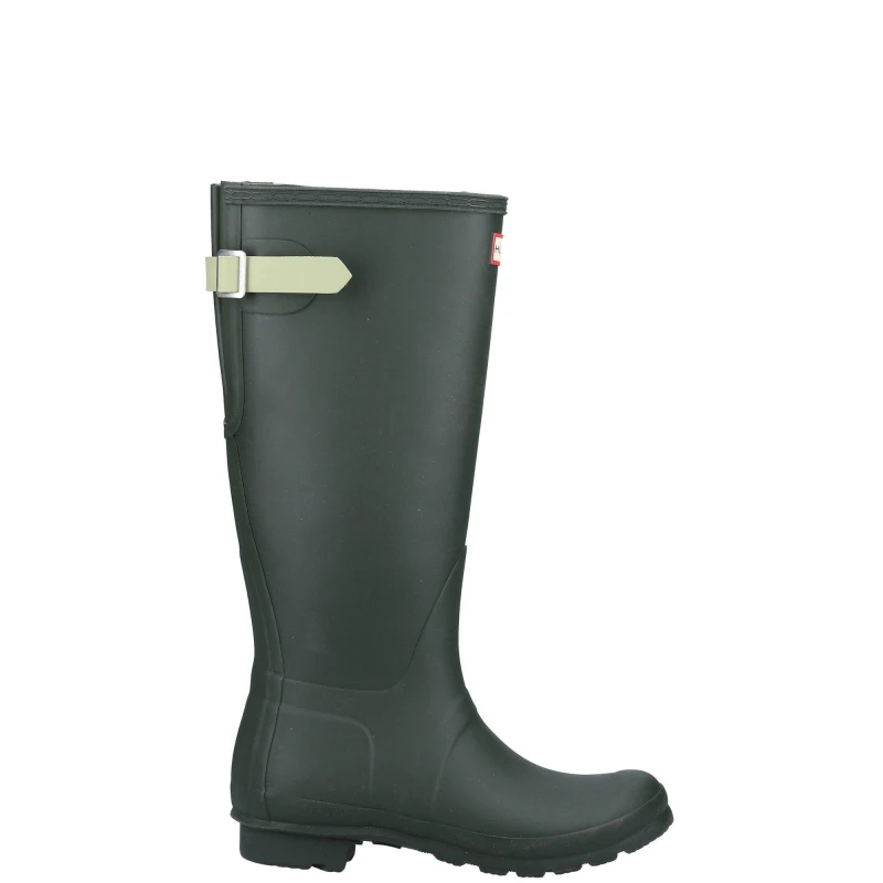Image of Hunter Original Tall Back Adjustable Wellington Boots - Green Green 5