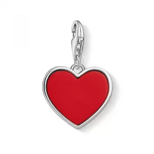 Ladies Thomas Sabo Sterling Silver Charm Club Red Heart Charm