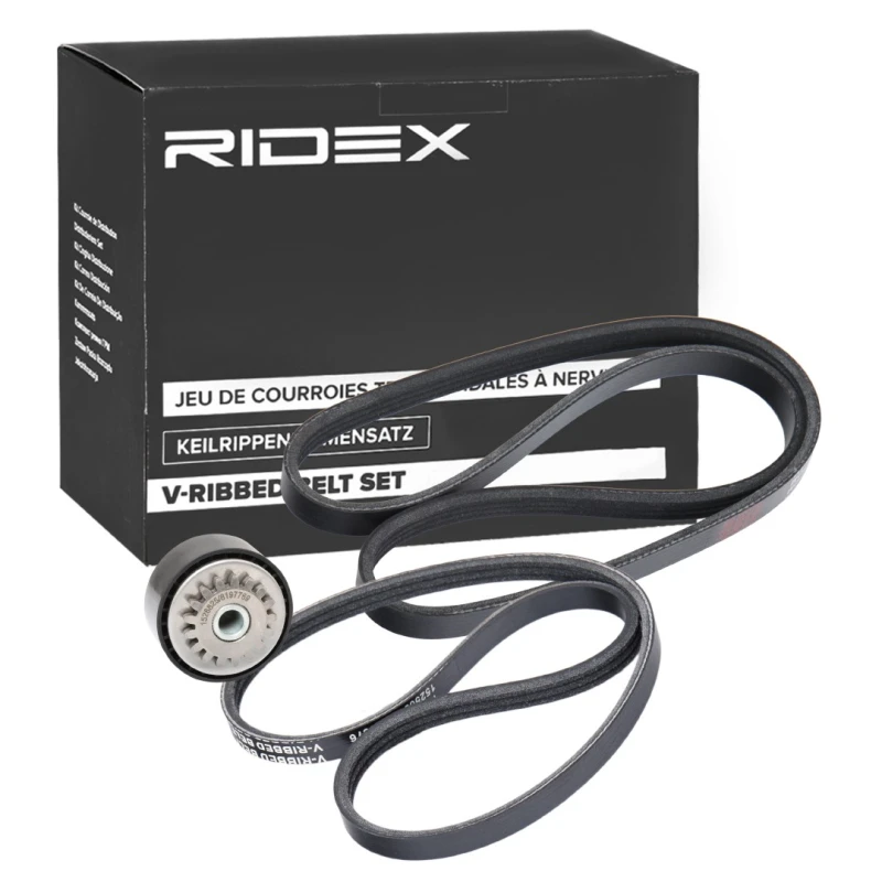 Image of RIDEX 542R0769 V-ribbed belt set Plastic V-Ribbed Belt Set (542)