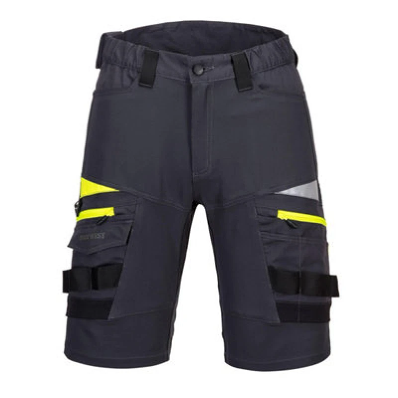 Image of Portwest DX4 Mens Detachable Holster Pocket Shorts DX444MGR26 Colour: Metal Grey
