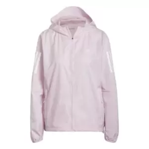 Image of adidas Own the Run Hooded Running Windbreaker Womens - Purple