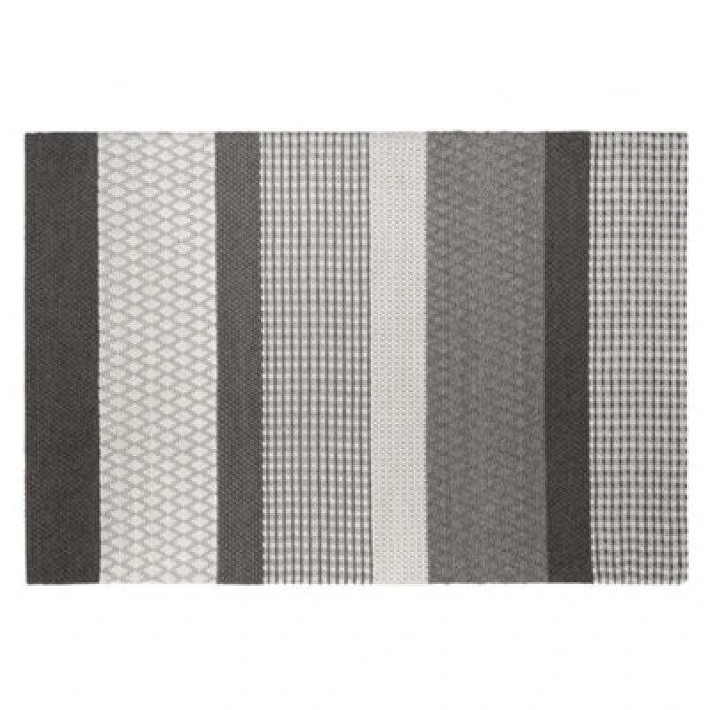 Image of Beliani Rug Akkaya Grey 140 X 200 Cm Wool