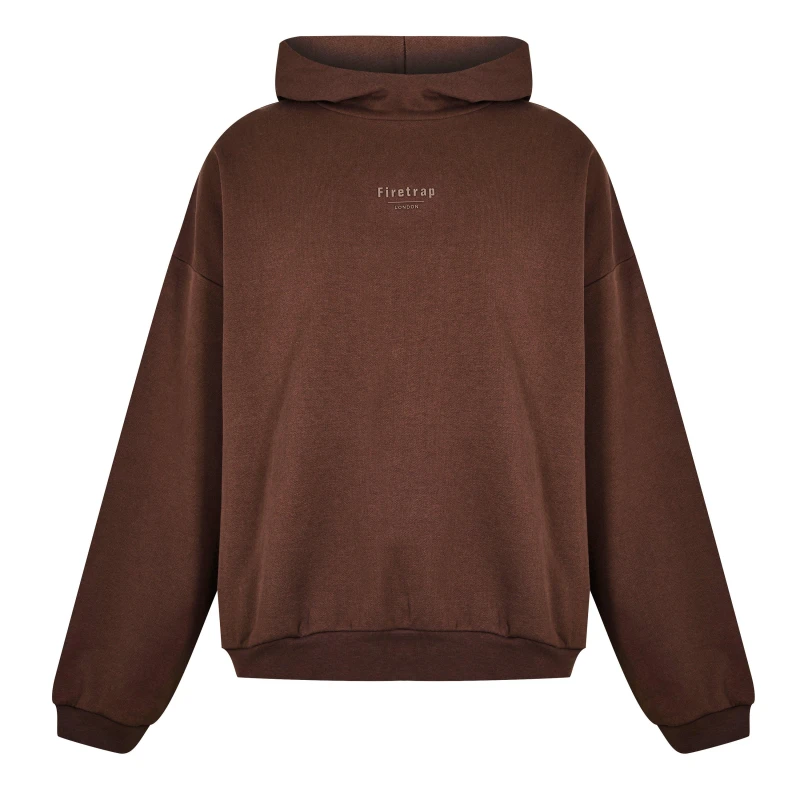 Image of Firetrap Tonal Hoodie Mens - Brown Brown S