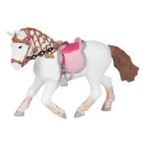 image of PAPO Horse and Ponies Walking Pony Toy Figure, Three Years or Above, Multi-colour (51526)