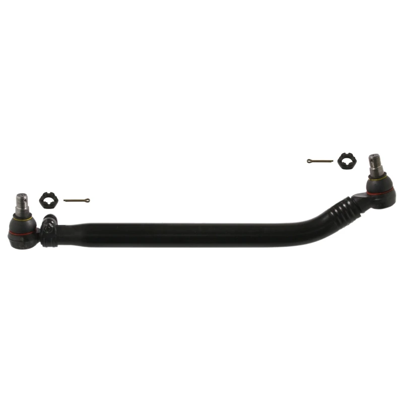 Image of FEBI BILSTEIN 35134 Centre Rod Assembly Front Axle, with castellated nut and split pins Centre Rod Assembly (285)