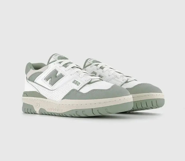 Image of New Balance Bb550 Trainers Sage Offwhite Green, 7.5