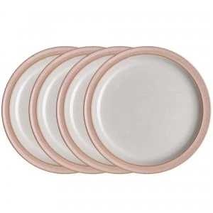 image of Elements Sorbet Pink 4Pc Dinner Plate Set