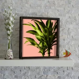 Image of KZM215 Brown Pink Green Decorative Framed MDF Painting