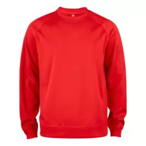 Image of Clique Unisex Adult Basic Round Neck Active Sweatshirt (XL) (Red)
