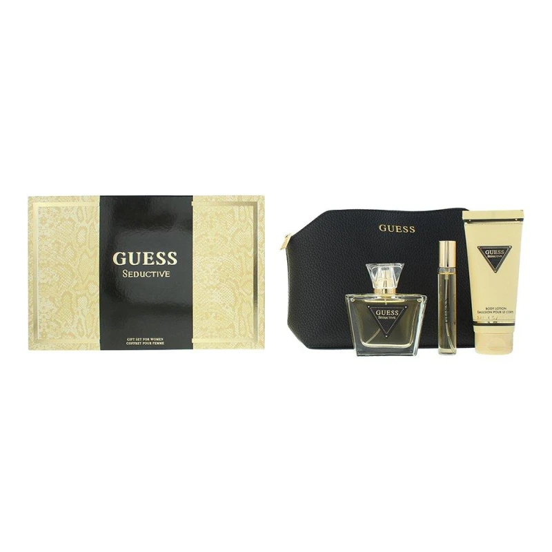 Image of Guess Seductive Gift Set 75ml Eau de Toilette + 15ml Eau de Toilette + 100ml Body Lotion + Toiletry Bag