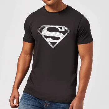 image of DC Originals Superman Spot Logo Mens T-Shirt - Black - 3XL - Black