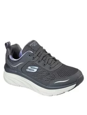 Image of Skechers D'lux Walker Infinite Motion Trainers, Charcoal, Size 4, Women