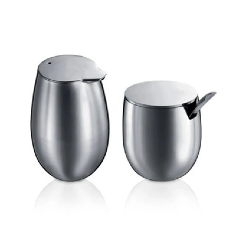 Image of Bodum Bodum Columbia Stainless Steel Sugar & Creamer Set Silver