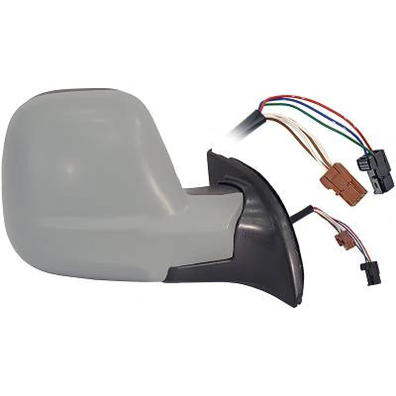 Image of DIEDERICHS 4013924 Wing mirror Right, Complete Mirror, primed, with two plugs Outside Mirror (50)