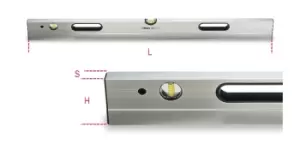 Image of Beta Tools 1696S Aluminium Levelling Staff - 2 Vials 3000mm 016960430