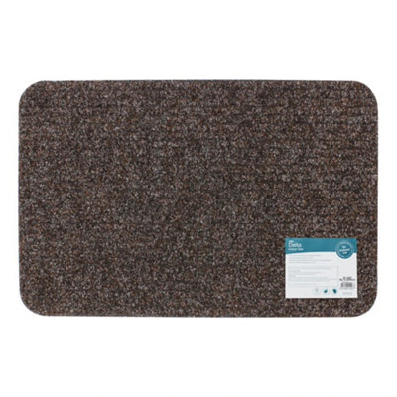 Image of JVL Delta Scraper Door Mat, 40x60cm, Brown Brown