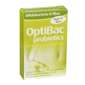 Image of Optibac Live Cultures Bifidobacteria & Fibre - 10 Sachets