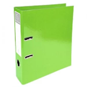 Image of Exacompta Lever Arch File 53623E 70 mm Pressboard 2 ring A4 Green Pack of 10