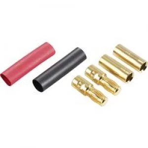 image of Banana plug Plug straight Socket straight Pin diameter 5.3mm Red Black