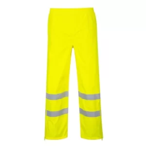 image of Oxford Weave 300D Class 1 Breathable Hi Vis Breathable Trousers Yellow 3XL