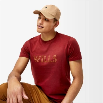 image of Jack Wills Manorhill Graphic T-Shirt - Damson