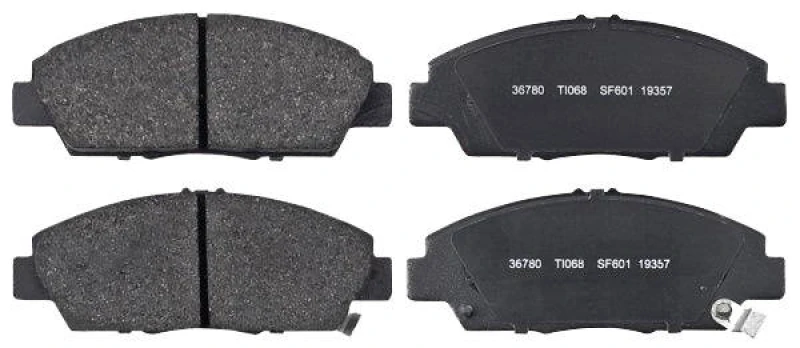 Image of A.B.S. 36780 Brake pad set with acoustic wear warning Brake Pad Set,disc brake (402)