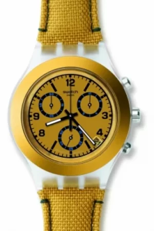 Image of Unisex Swatch Mustardy Chronograph Watch SVCK4069